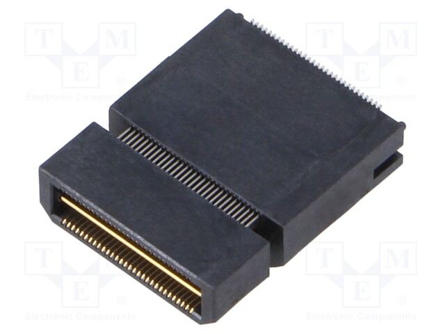 Mezzanine Connector, Ground Plane, Header, 0.5 mm, 2 Rows, 60 Contacts, Surface Mount