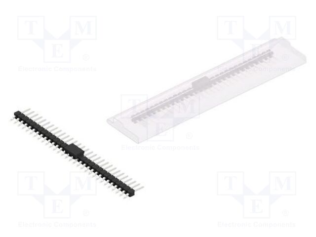 Connector: pin strips; pin header; male; PIN: 30; 2.54mm; SMT; 1x30