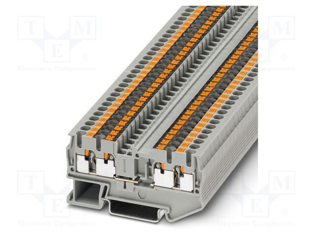 Splice terminal: rail; PT; 20A; 500V; push-in; PA; L: 35.3mm; W: 5.2mm