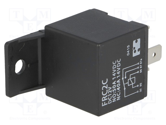 Relay: electromagnetic; SPDT; Ucoil: 12VDC; 50A; automotive; 1.8W