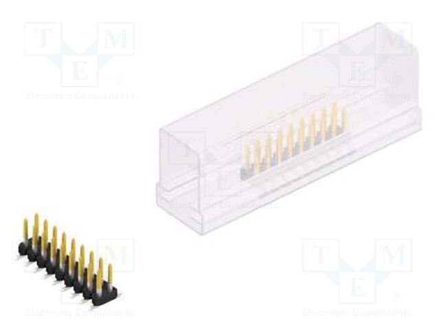 Connector: pin strips; pin header; male; PIN: 18; 2mm; SMT; 2x9; 100V