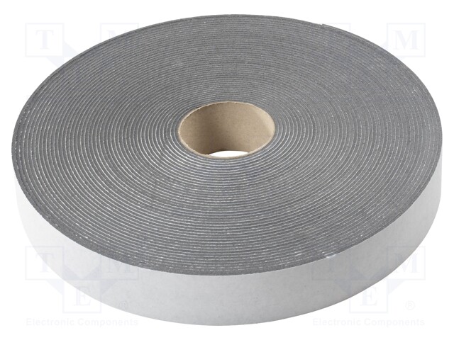 Tape: sealing; W: 50mm; L: 30m; Thk: 3mm; grey; rubber hot-melt; 130%