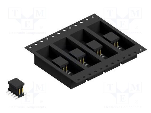 Connector: pin strips; pin header; male; PIN: 10; 2mm; SMT; 2x5; 100V