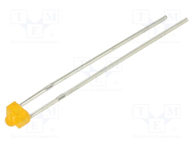 LED; amber; 1.8mm; 20mcd; 50°; 2VDC