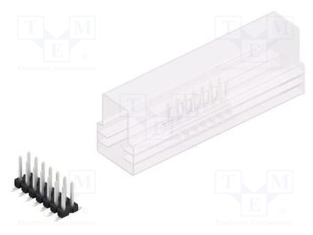 Connector: pin strips; pin header; male; PIN: 14; 2.54mm; SMT; 2x7