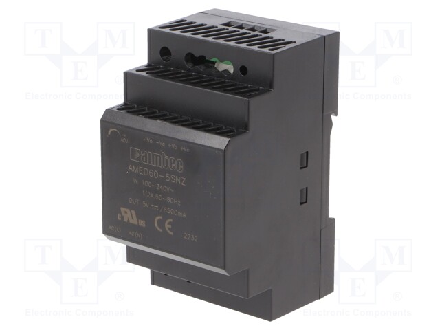 Power supply: switched-mode; 32.5W; 85÷264VAC; 5VDC; Iout: 6.5A
