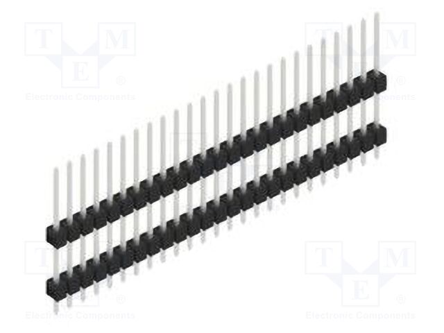 Connector: pin strips; pin header; male; PIN: 25; 2.54mm; THT; 1x25