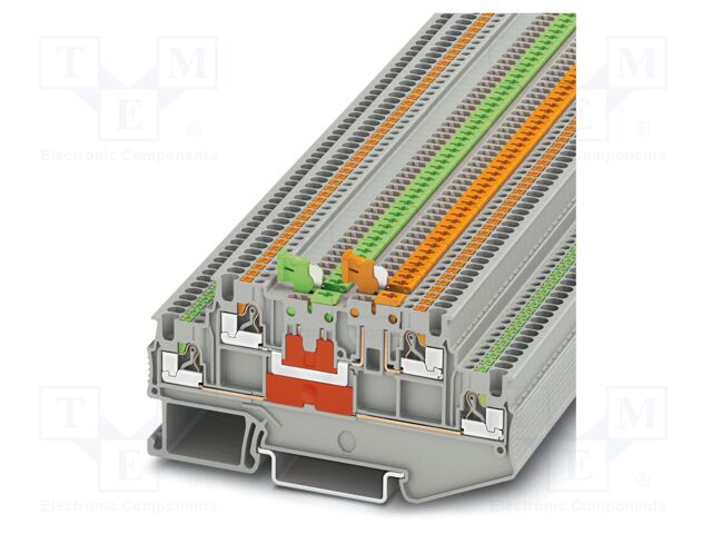 Splice terminal: rail; PA; L: 41.1mm; terminals: 4; W: 3.5mm; H: 86mm