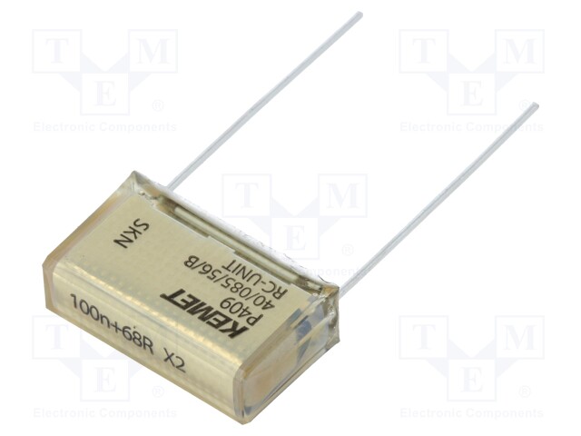 Capacitor: paper; X2; 100nF; 275VAC; 20.3mm; ±20%; THT; Series: P409