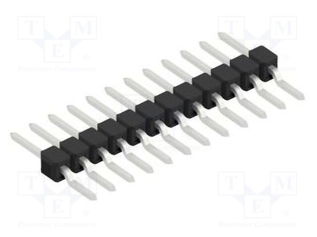 Connector: pin strips; pin header; male; PIN: 12; 2.54mm; SMT; 1x12