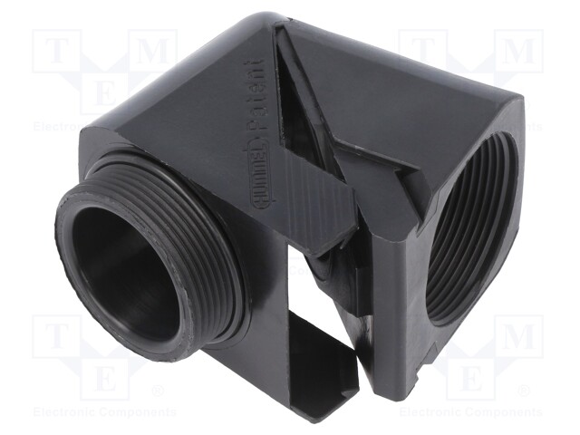 Connector; angular; M16; M16; IP68; Mat: polyamide; black