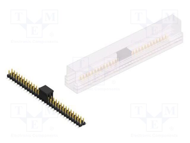 Connector: pin strips; pin header; male; PIN: 60; 2.54mm; SMT; 2x30