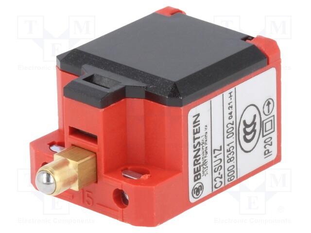 Limit switch; NO + NC; 10A; max.240VAC; rectangle 8,5x3,5mm; IP20