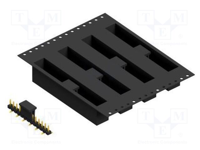 Connector: pin strips; pin header; male; PIN: 13; 2.54mm; SMT; 1x13
