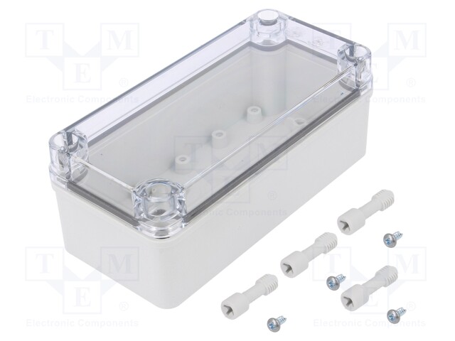 Enclosure: multipurpose; X: 80mm; Y: 170mm; Z: 65mm; PICCOLO; grey