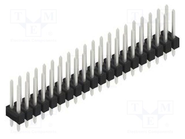 Connector: pin strips; pin header; male; PIN: 40; 2.54mm; THT; 2x20
