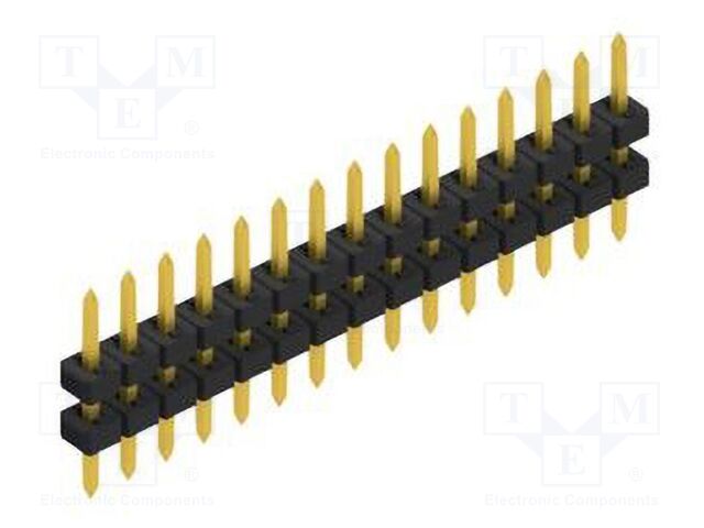 Connector: pin strips; pin header; male; PIN: 15; 2mm; THT; 1x15