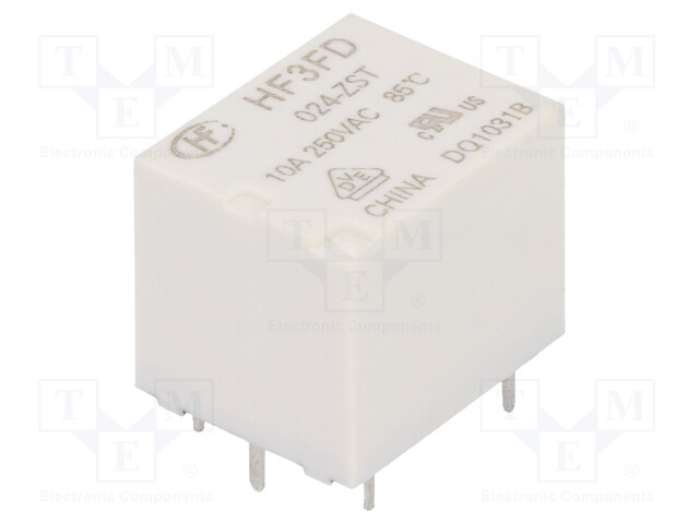 Relay: electromagnetic; SPDT; Ucoil: 24VDC; 10A/250VAC; 10A/28VDC