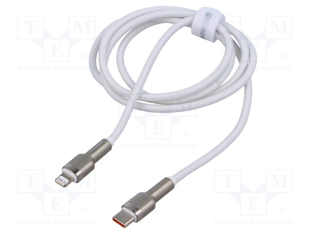 Cable; High Speed,USB 2.0; Apple Lightning plug,USB C plug; 1m