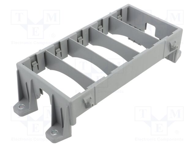 Fuse acces: holder; screw,push-in; Body: grey; Mat: polypropylene