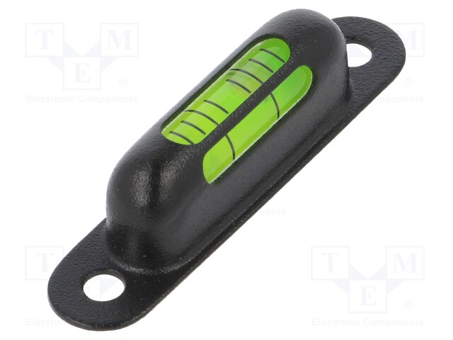 Spirit level; viewing window top-front; H: 13mm; brass; screw