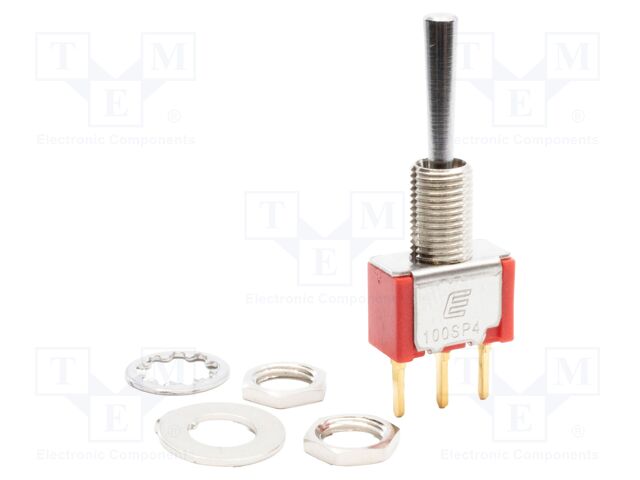 Switch: toggle; Pos: 3; SP3T; (ON)-OFF-(ON); 0.02A/20VAC; -30÷85°C