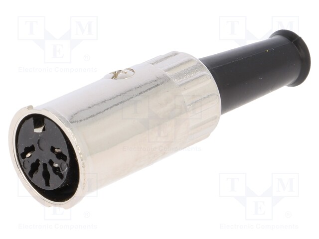 Plug; DIN; female; with strain relief; PIN: 5; Layout: 180°; 0.75mm2