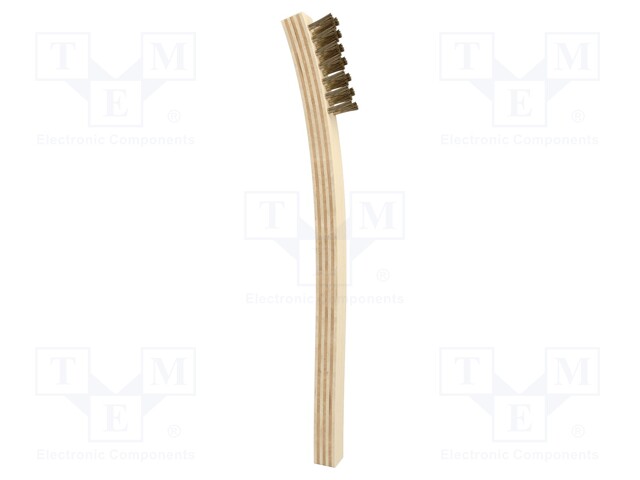 Tool: brush; brass wire; L: 200mm; for precision work