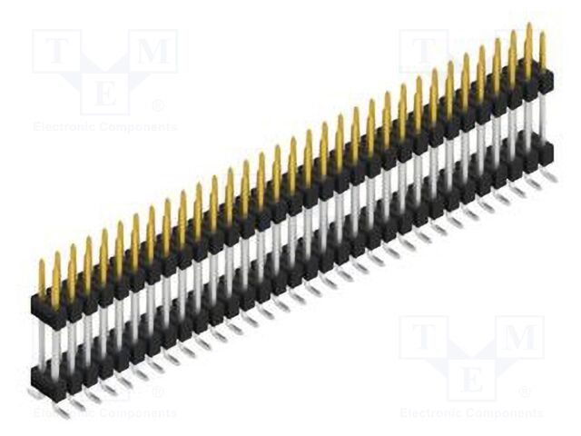 Connector: pin strips; pin header; male; PIN: 64; 2.54mm; SMT; 2x32