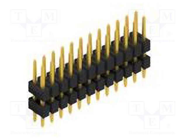 Connector: pin strips; pin header; male; PIN: 24; 2.54mm; THT; 2x12
