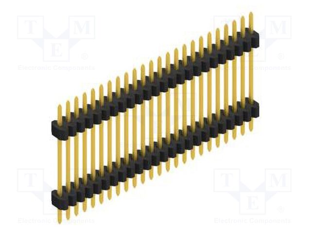 Connector: pin strips; pin header; male; PIN: 24; 1.27mm; THT; 1x24