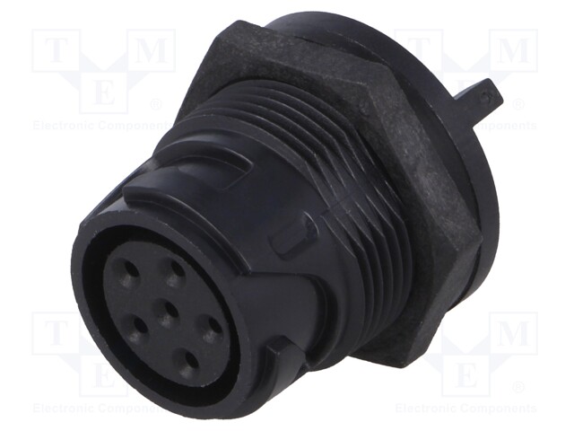 Connector: circular; socket; female; PIN: 6; Buccaneer 4000; THT