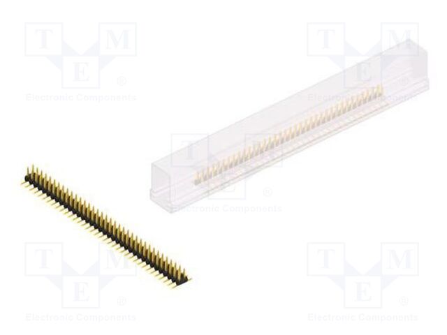 Connector: pin strips; pin header; male; PIN: 72; 2mm; SMT; 2x36