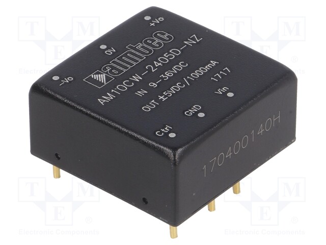 Converter: DC/DC; 10W; Uin: 9÷36V; Uout: 5VDC; Uout2: -5VDC; Iout: 1A