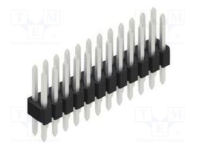 Connector: pin strips; pin header; male; PIN: 24; 1.27mm; THT; 2x12