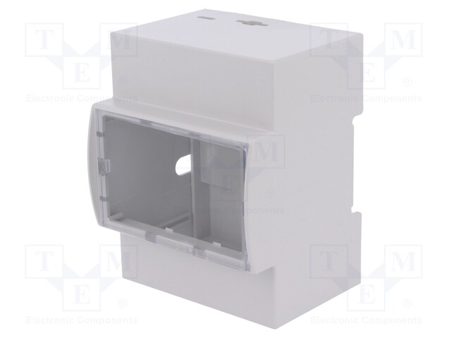 Enclosure: for computer; Raspberry Pi 3 B; ABS; grey; X: 71.3mm
