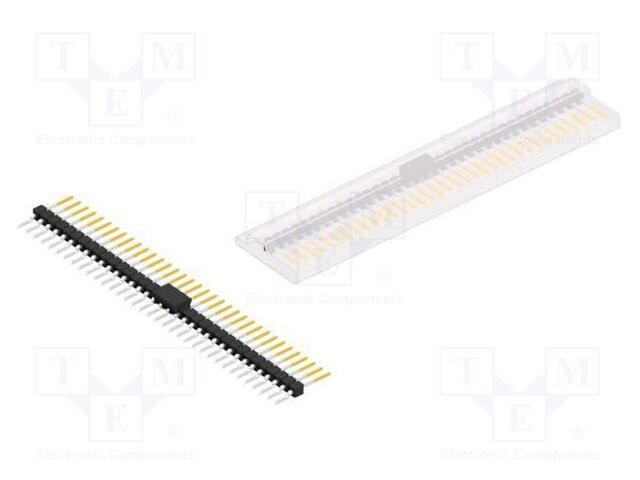 Connector: pin strips; pin header; male; PIN: 35; 2.54mm; SMT; 1x35