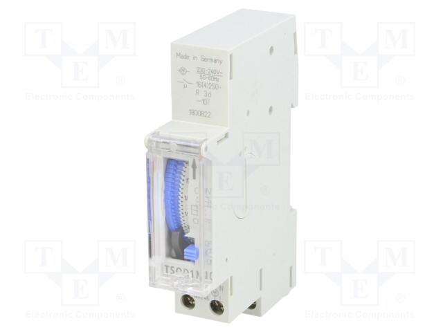 Programmable time switch; 15min÷24h; SPST-NO; 250VAC/16A; DIN