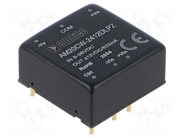 Converter: DC/DC; Protection: short circuit protection SCP