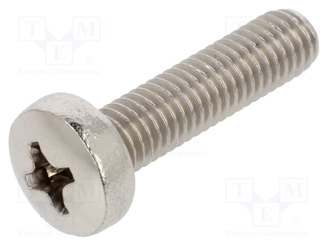 Screw; M5x20; Head: button; Phillips; PH2; A2 stainless steel