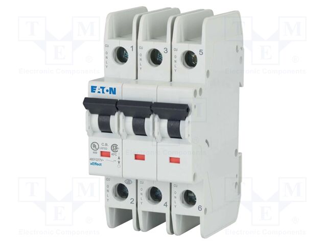Circuit breaker; 230/400VAC; Inom: 13A; Poles: 3; Charact: C; 15kA