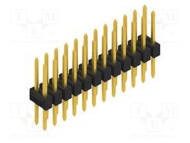 Connector: pin strips; pin header; male; PIN: 24; 2.54mm; THT; 2x12