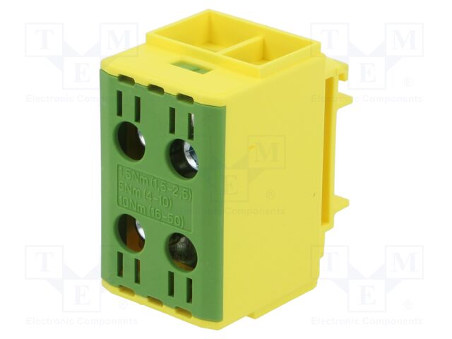 Splice terminal: distribution block; for DIN rail mounting