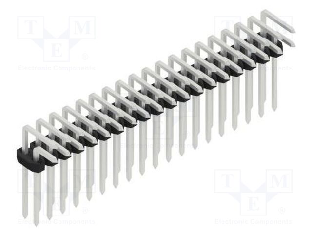 Connector: pin strips; pin header; male; PIN: 38; 2mm; THT; 2x19