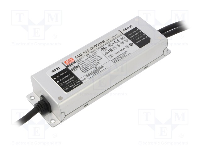 Power supply: switched-mode; LED; 99.75W; 48÷95VDC; 525÷1050mA