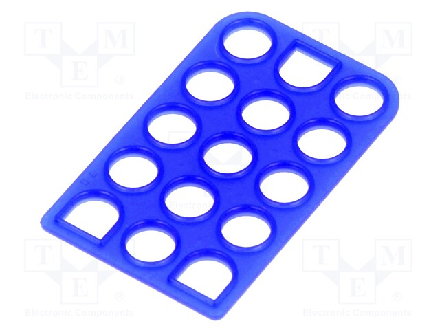 Profile gasket; Universal MATE-N-LOK; 6.35mm; PIN: 15; Layout: 3x5