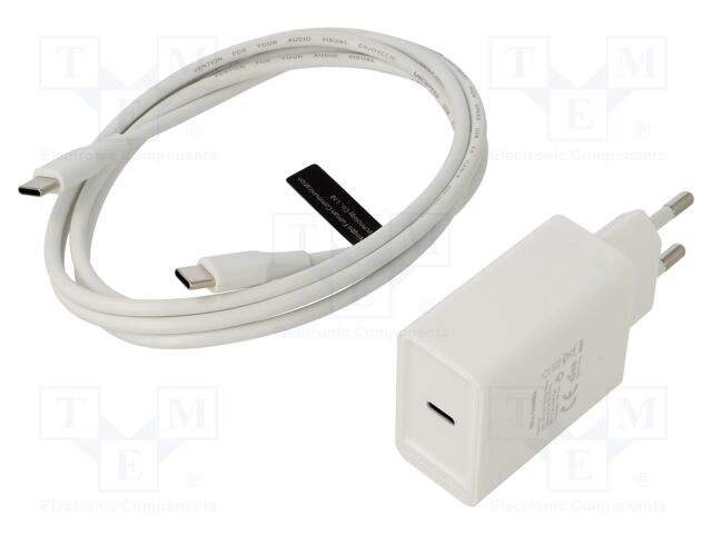 Power supply: switching; mains,plug-in; 5÷12VDC; 25W; white; 3A