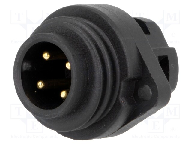 Socket; male; WA22; PIN: 4; 3+PE; IP67; 16A; screw terminal; 400V