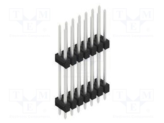 Connector: pin strips; pin header; male; PIN: 14; 2.54mm; THT; 2x7