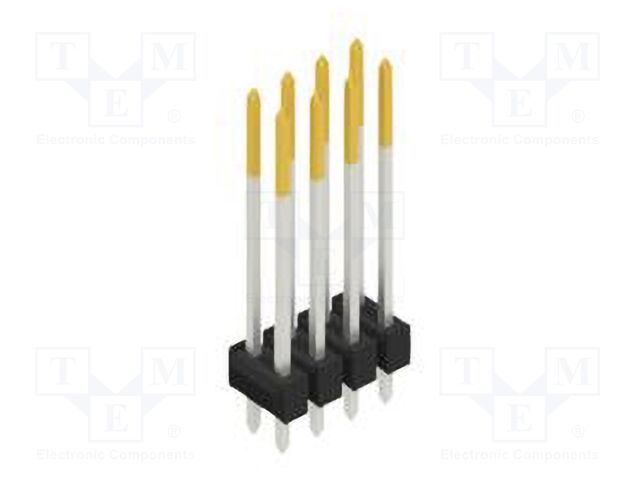 Connector: pin strips; pin header; male; PIN: 8; 2.54mm; THT; 2x4